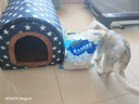 妞派特 NEW PET中大型犬金毛大狗窩保暖冬季可拆洗房屋冬天加厚房子室外戶外貓窩 滿天星普通款愛心貼+防雨布 S號35*32*28cm門洞13*13cm 曬單實拍圖