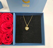 中國黃金CHINA GOLD愛心黃金項(xiàng)鏈足金和田玉吊墜七夕情人節(jié)禮物送女友老婆生日實(shí)用 京速達(dá)-足金玉見你吊墜贈(zèng)S925鏈 曬單實(shí)拍圖