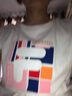 FILA 斐樂女裝官方女士短袖T恤夏季休閑運動內(nèi)搭t恤運動上衣 標準白-F11W118151F XS （155/76A/XS） 曬單實拍圖