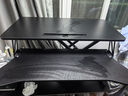 全品屋升降電腦桌升降工作臺(tái)電腦升降支架臺(tái)站立式升降辦公書(shū)桌 氣動(dòng)無(wú)級(jí)升降-黑桌雙層80cm 曬單實(shí)拍圖