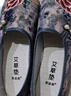 2025年春季新款老北京布鞋女款古風(fēng)繡花鞋一腳蹬軟底舒適媽媽單鞋 灰色 37 曬單實拍圖