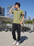 牧唯美式復(fù)古工裝長(zhǎng)褲男春夏新款冰絲痞帥休閑束腳九分褲運(yùn)動(dòng)速干褲子 黑色 XL *[建議125-140斤] 曬單實(shí)拍圖