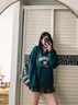 斯凱奇（Skechers）運(yùn)動(dòng)休閑成人衛(wèi)衣L325U039 暗海綠/02XU M 曬單實(shí)拍圖