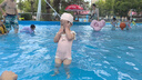 ASK JUNIOR兒童泳衣夏吊帶連體泳裝小童高彈木耳邊海邊溫泉訓(xùn)練服 100  曬單實(shí)拍圖