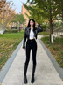 莫代爾打底褲女薄款夏天外穿2025新款緊身彈力鉛筆小腳褲高腰彈力小黑褲 黑色  九分 XL 體重適合116-125斤 曬單實拍圖