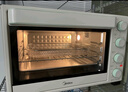 美的（Midea）【國家補(bǔ)貼】35L家用多功能電烤箱 雙層玻璃門/搪瓷內(nèi)膽/精準(zhǔn)控溫/熱風(fēng)烘烤 PT3530W-D 曬單實(shí)拍圖