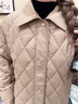 波司登（BOSIDENG）2025新款輕薄90鵝絨服女長款小香風(fēng)菱格襯衫領(lǐng)保暖外套B250134188 【店長推薦】慕斯卡其|7C83 S 160/84A 體重約100-110斤 曬單實拍圖