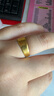 中國黃金（CHINA GOLD）黃金戒指男女款足金古法寬面戒指素圈指環(huán)教師節禮物生日送男女友 足金戒指【14號】 約1.6g（寬版） 曬單實(shí)拍圖