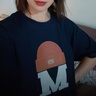 QVI高端品牌純棉短袖t恤女2025夏新款寬松洋氣減齡顯瘦休閑涼感上衣 藏青色【帽子】 L【100-120斤】 曬單實(shí)拍圖