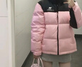 駱駝（CAMEL）【小太陽】戶外羽絨服秋冬新款男女加厚保暖羽絨服面包服防潑水 白玉粉/幻影黑，男女同款，163 XL 曬單實(shí)拍圖