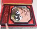 蘇繡手工刺繡擺件雙面繡擺臺中國風特色非遺伴手禮高檔禮盒送老外 鶴舞青山【懸浮工藝】 精美禮品（26*12*35cm） 曬單實拍圖