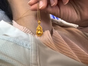 老廟黃金項(xiàng)鏈足金O字鏈百搭素鏈鎖骨鏈送女友老婆媽媽七夕情人節(jié)禮物 約：1.9g 曬單實(shí)拍圖