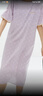 蕉內(nèi)絲絲520H女士睡裙夏季冰絲涼感可愛(ài)印花大碼短袖居家服睡衣長(zhǎng)裙 躺躺豬-鳶粉 M 曬單實(shí)拍圖