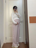 西瓜媽媽孕婦褲子夏季2025薄款無(wú)托腹冰絲抽繩休閑闊腿褲女裝小個(gè)子夏款 夏季款-香芋色 L 120-140斤 曬單實(shí)拍圖