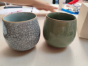 龍泉青瓷功夫茶具陶瓷茶杯家用泡茶杯辦公室主人杯單杯無柄杯中式冰裂水杯 做線粉青 曬單實拍圖