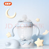 愛咔威（IKV）兒童水杯 硅膠學(xué)飲吸管嬰幼兒鴨嘴吸嘴杯學(xué)飲兩用 鴨嘴款-小藍(lán)瓶 160ml 曬單實拍圖