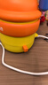 小南瓜（Little Pumpkin） 電飯煲 家用多功能電煮鍋 便攜式迷你智能電飯鍋 旅行小型電火鍋宿舍電熱煮面粥不粘1-2人拎拎煲 橙黃色（母嬰級鈦金陶瓷油內膽) 0.8L 抖音同款 曬單實(shí)拍圖