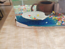 魚缸水族玻璃砂 裝飾造景微景觀藍色玻璃珠飾品底沙彩色石底砂 玻璃砂1000g1袋 曬單實拍圖
