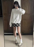 QIPUSEN品牌小白鞋女厚底真皮休閑德訓鞋女2025秋季新品女鞋百搭鞋子女 黑色 35 曬單實(shí)拍圖