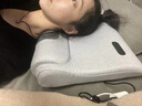 日本頸椎枕頭護頸枕助睡眠按摩脊椎反牽引加熱敷護頸椎睡覺專用 升級按摩恒溫?zé)岱筇栈?曬單實拍圖