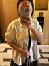 妙奕嘉短袖白色襯衫女衣服夏季2025新款洋氣時(shí)尚襯衣顯瘦上衣遮肚子薄款 蝴蝶結(jié)刺繡短袖襯衫【白色】 L 【建議115-130斤】 曬單實(shí)拍圖