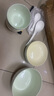 碗碟套裝家用釉下彩奶油風(fēng)碗盤餐具高顏值碗筷盤子碗具整套組合 混色18件套【升級配湯碗】 曬單實(shí)拍圖