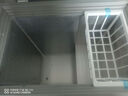 YO【一級能效】冰柜家用小型冷柜大容量保溫柜立式冷藏冷凍展示柜雙溫?zé)o霜商用冷藏柜兩用臥式電冰箱 單溫微霜款 150L 丨一級能效丨凍肉約15斤 曬單實拍圖