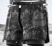 李寧（LI-NING）泳褲男士防尷尬游泳褲平角雙層水陸兩用花色沙灘褲901L 曬單實(shí)拍圖