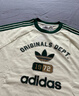 阿迪達斯 （adidas）三葉草男裝 秋季新款 OG DEPT TEE 棉質(zhì)運動短袖圓領(lǐng)T恤 KD6266/漢玉白 M 曬單實拍圖