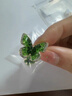 KRISTEN JUDI綠色蝴蝶耳環(huán)女銀針耳飾甜美耳釘小眾輕奢高級(jí)感合成水晶七夕禮物 金色實(shí)用生日禮物送女友老婆閨蜜 曬單實(shí)拍圖