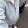 QGF  格子防曬衣外套男士女夏秋季新款設(shè)計(jì)感無(wú)帽上衣美式翻領(lǐng)夾克服 藍(lán)色 薄款外套 XL [建議110-130斤] 曬單實(shí)拍圖
