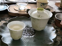 貝柚行思竹逸-小蒼翠手繪竹子蓋碗功夫茶具套裝家用禮盒裝 小蒼翠-行思竹逸套組 曬單實(shí)拍圖