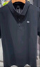 KOLON SPORT/可隆戶外POLO衫 男子防曬UPF50+接觸涼感壓膠短袖 LHPT5AN185-BK 黑色 XL 180/100A 曬單實(shí)拍圖