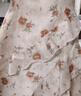 三彩獨(dú)醒2025春季新款碎花印花吊帶連衣裙法式開(kāi)叉荷葉邊長(zhǎng)裙F 奶油橙花卉 M 160/84A 曬單實(shí)拍圖
