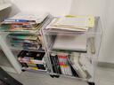 分界線 書架 落地小書架鋼制收納架桌下置物架可移動層架免安裝多層架子 曬單實(shí)拍圖