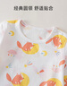 舒貝怡嬰兒衣服夏季男童睡衣女寶寶空調服薄款內衣套裝家居服 滿(mǎn)印粉120 曬單實(shí)拍圖