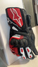 Alpinestars SP-8 V3 a星摩托車手套賽道公路防摔騎士機(jī)車皮男騎士手套 黑白亮紅色1304亞洲版 L 曬單實(shí)拍圖