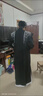 稻橙漢服男原創(chuàng)大氅書生武俠客宋制情侶cp演出服古裝廣袖大袖衫馬面裙 應淵黑/外衫+里衣+裙子 XL 曬單實拍圖