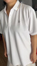 夢(mèng)特嬌法國(guó)短袖T恤男士2025新款高端純色翻領(lǐng)polo衫男裝 白色 XL 52 【135-150斤】 曬單實(shí)拍圖