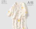 宜爽兒兒童睡衣寶寶純棉雙層紗布家居服套裝嬰兒男童女孩長(zhǎng)袖空調(diào)服全棉 小熊蛋仔 【100%新疆棉】 90 曬單實(shí)拍圖