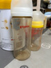 貝親（Pigeon）PPSU寬口徑自然實(shí)感防脹氣奶瓶330ml LL號奶嘴 9個(gè)月+ AA194 曬單實(shí)拍圖