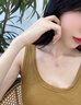 菲仕倫永恒之心女士項鏈吊墜鑲鉆毛衣鏈生日禮物送女友老婆情人節(jié)七夕 . 曬單實拍圖