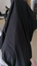 布先生春夏季短袖T恤男士純棉小白T純色內(nèi)搭打底衫 石墨黑-V領(lǐng) 2XL(185) 曬單實(shí)拍圖