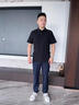 羅蒙（ROMON）高端亞麻冰絲休閑褲男夏季薄款直筒彈力透氣男褲2025新款男士長褲 8366B亞麻藍(lán) 32 (2尺5適合140斤左右) 曬單實(shí)拍圖