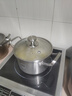 鏗鏘316不銹鋼湯鍋家用電磁爐煮粥鍋蒸鍋一體加厚雙耳鍋食品級煲湯鍋 湯鍋【特厚 316不銹鋼】 18cm 曬單實(shí)拍圖
