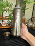JRINKTEEA日本品牌內(nèi)外純鈦大容量保溫杯全鈦男士燜泡茶杯水壺送禮品戶外 Yamamoto鈦本色600ML+杯套 曬單實(shí)拍圖