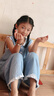 G.DUCKKIDS小黃鴨女童夏裝牛仔套裝2025新款兒童闊腿褲兩件套寶寶夏季衣服 淺藍色 120 (建議105-115cm 4-5.2周歲) 曬單實拍圖