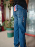 Levi's李維斯25年秋冬新款男士美式505標準直筒潮流休閑牛仔褲情侶衣櫥 淺藍 28 (32) 曬單實(shí)拍圖