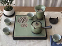 瀾春江窯變茶具套裝中式復(fù)古陶瓷儲(chǔ)水式茶盤茶杯側(cè)把壺功夫茶具家用送禮 星空翠綠-側(cè)把壺9件套 【高檔禮盒裝】 曬單實(shí)拍圖