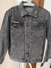 啄木鳥(niǎo)秋冬季男士新款美式牛仔外套修身純色棉質(zhì)百搭潮流時(shí)尚夾克外衣男 深灰色 2XL （140-155斤） 曬單實(shí)拍圖